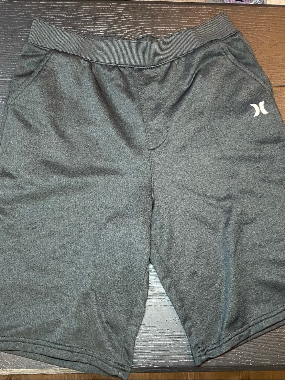 Hurley Dri-FIT Youth XL 13-15 Gray Athletic Training Shorts Performance